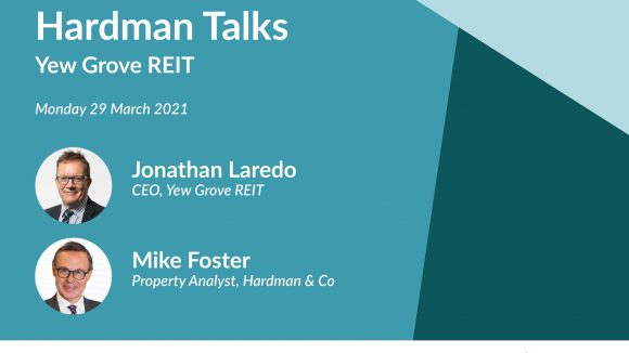 Upcoming event | Yew Grove REIT CEO in discussion with Mike Foster on Hardman Talks