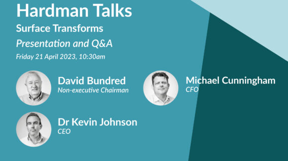 Upcoming event | Surface Transforms presentation and Q&A
