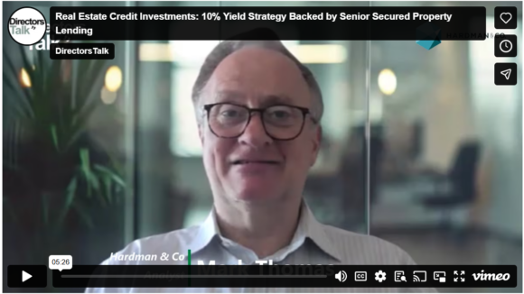 DirectorsTalk Interview on Real Estate Credit Investments | Chair and manager interviews